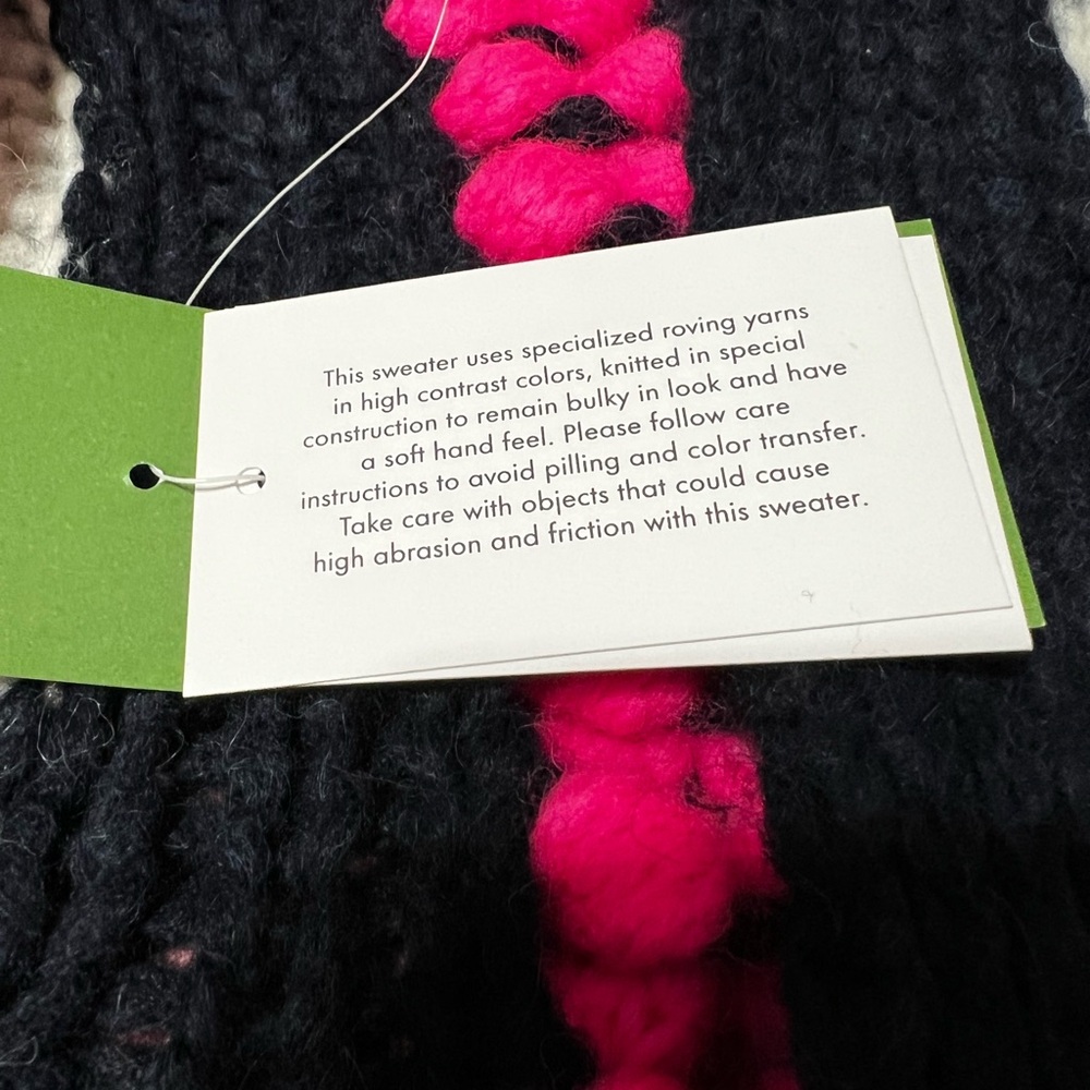 NWT Kate Spade Alpaca-Wool Cable Knit Cardigan. - Picture 10 of 11